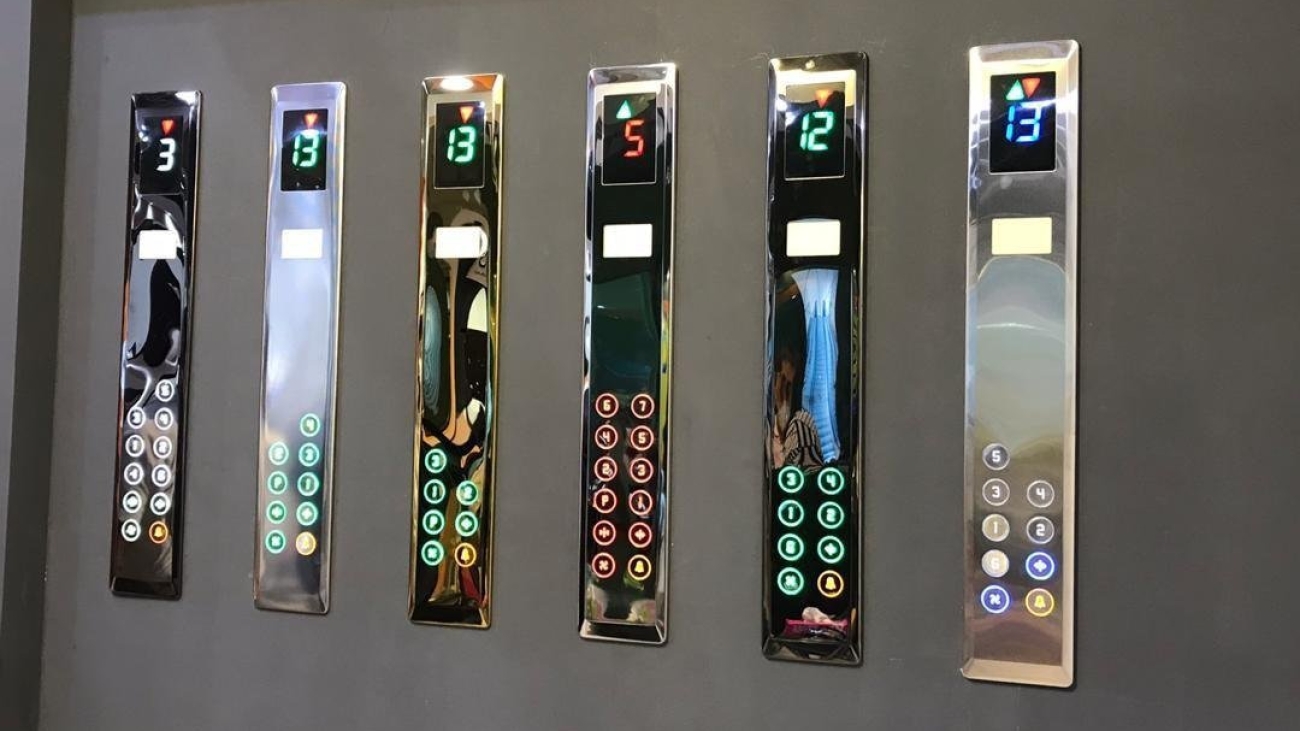انواع شستی دکمه ای داخل کابین آسانسور | آریانانوین
