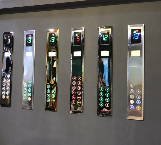 انواع شستی دکمه ای داخل کابین آسانسور | آریانانوین